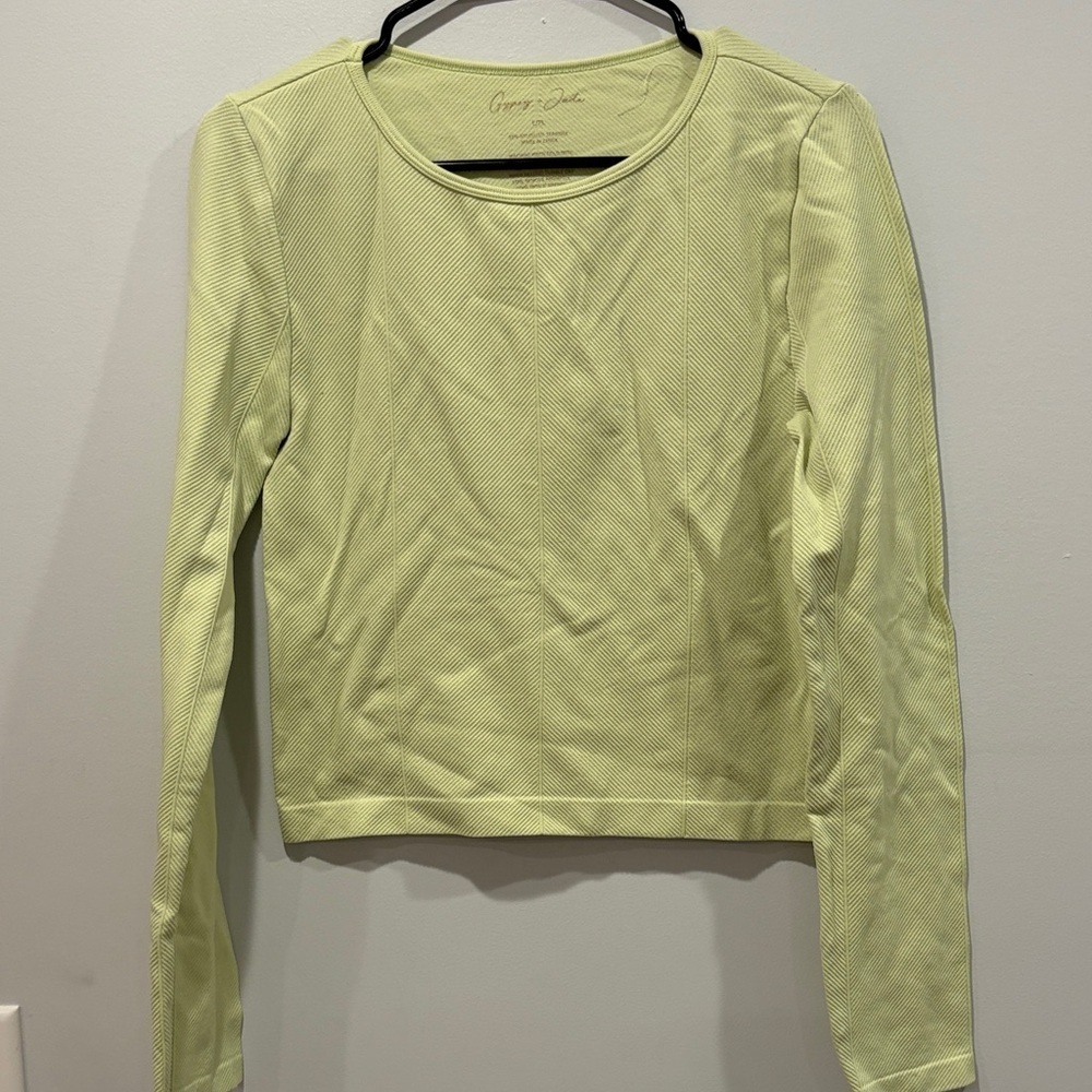 Light Green Long Sleeve Top
